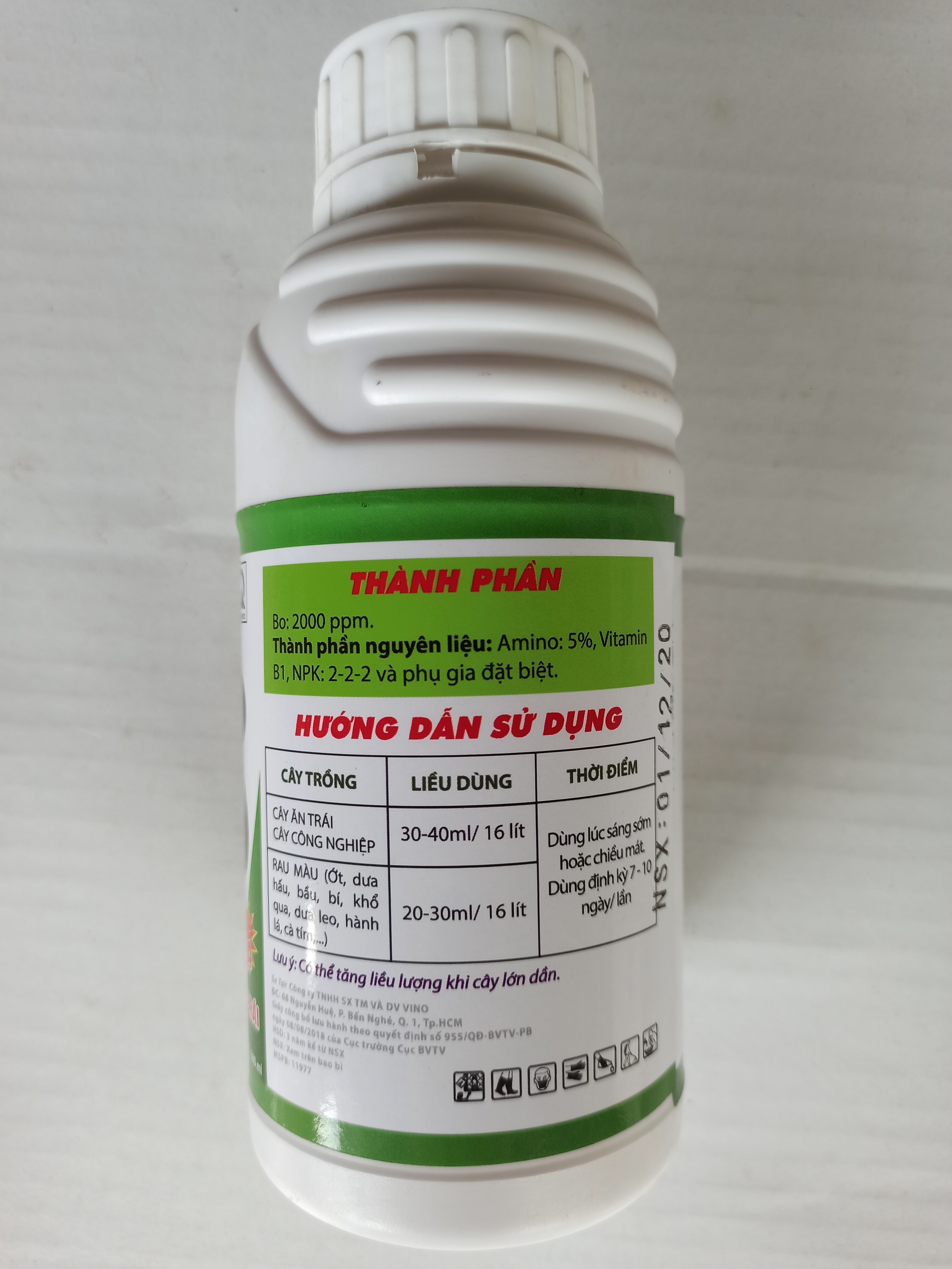 Phân bón Siêu Lớn Trái Korea - Chai 500ml