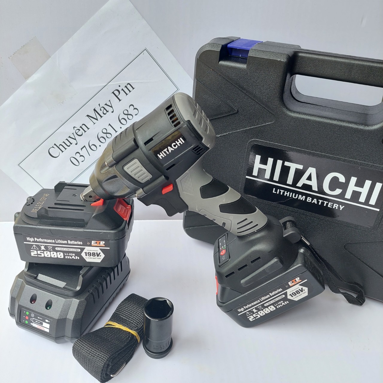 [HÀNG HOT] Siết Bulong Hitachi Không Chổi Than 198v