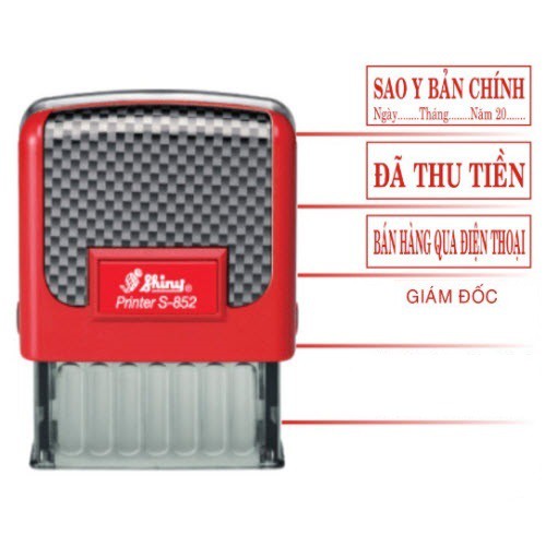 Dấu ĐÃ CHI TIỀN - Shiny Printer S-842, S-222