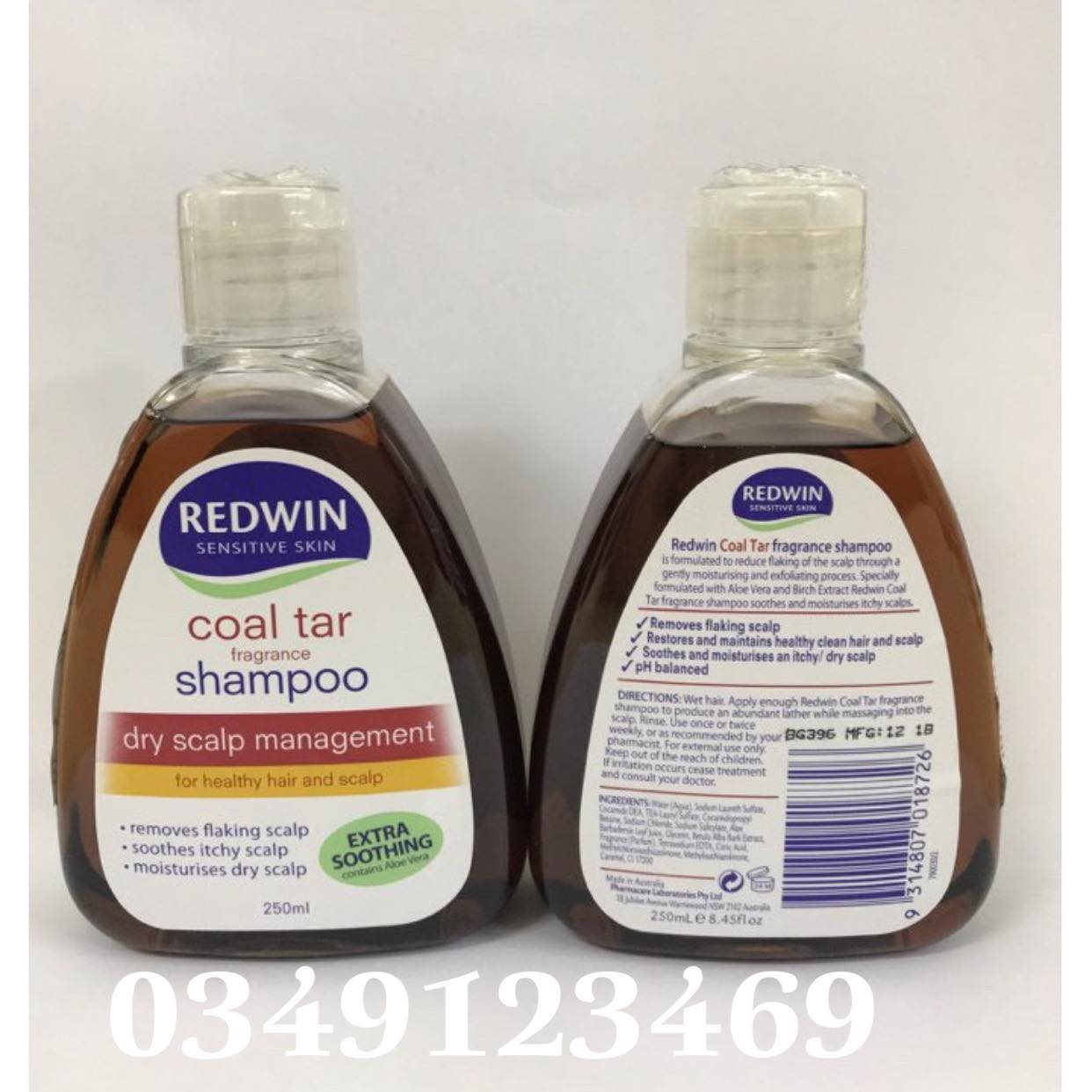 Dầu gội redwin coal tar da dầu gàu vảy nến