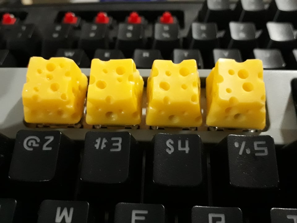 [HCM]Keycap Cheese clone trang trí bàn phím cơ gaming