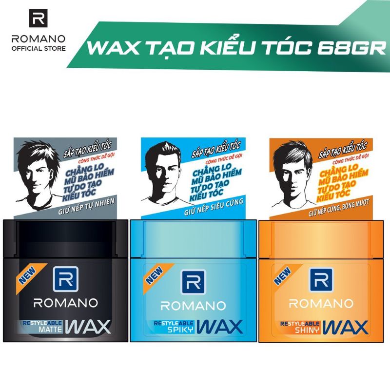 Wax tạo kiểu tóc romano 68g