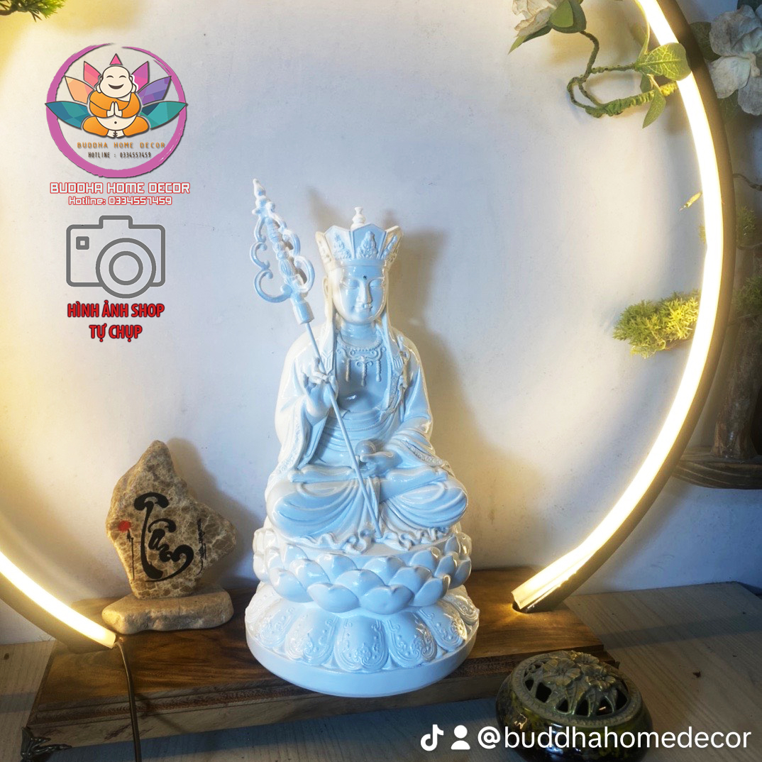 Tượng địa tạng vương bồ tát , tượng phong thủy an nhiên chất liệucomposite cao cấp mang lại nhiều may mắn tài lộc