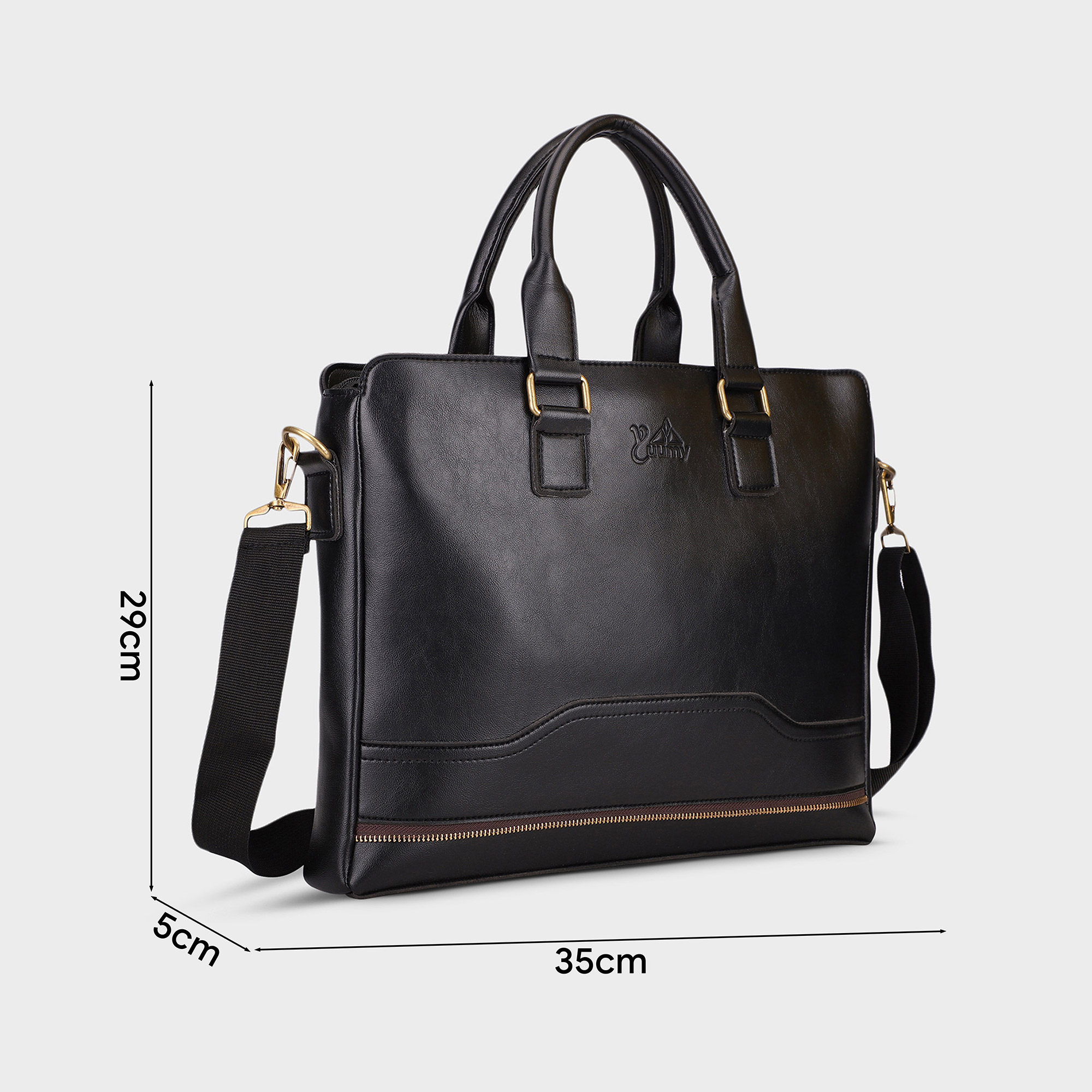 Yuumy Office Briefcase (Large-Sized Women's Work Fashion - Leather Briefcase Caym07)