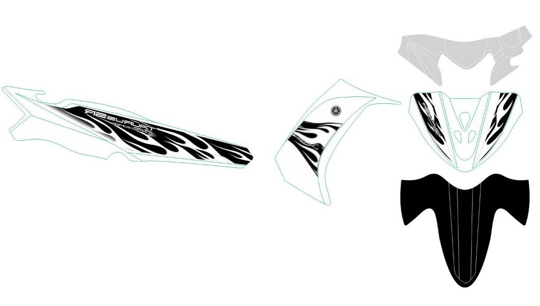 Tem rời taurus tem lửa trắng đen