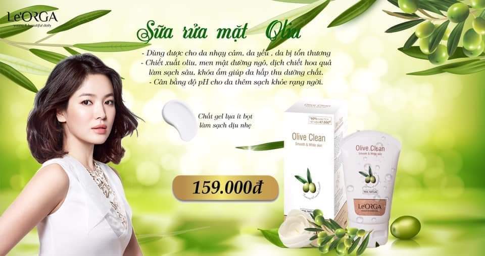 Sữa rửa mặt OLIVE CLEAN ORGA