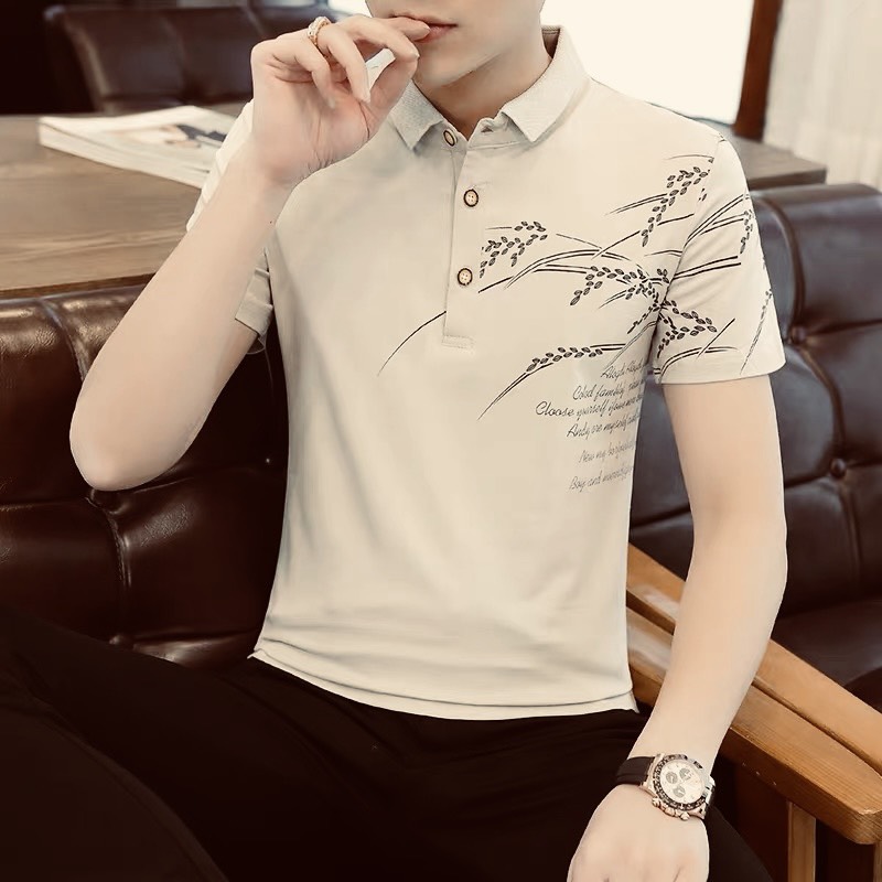 [HCM] ÁO POLO MEN MẪU ÁO THUN NAM TAY NGẮN CỔ BẺ VẢI ĐẸP IN CÂY TRE BÔNG LÚA TREND ĐƯỢC YÊU THÍCH
