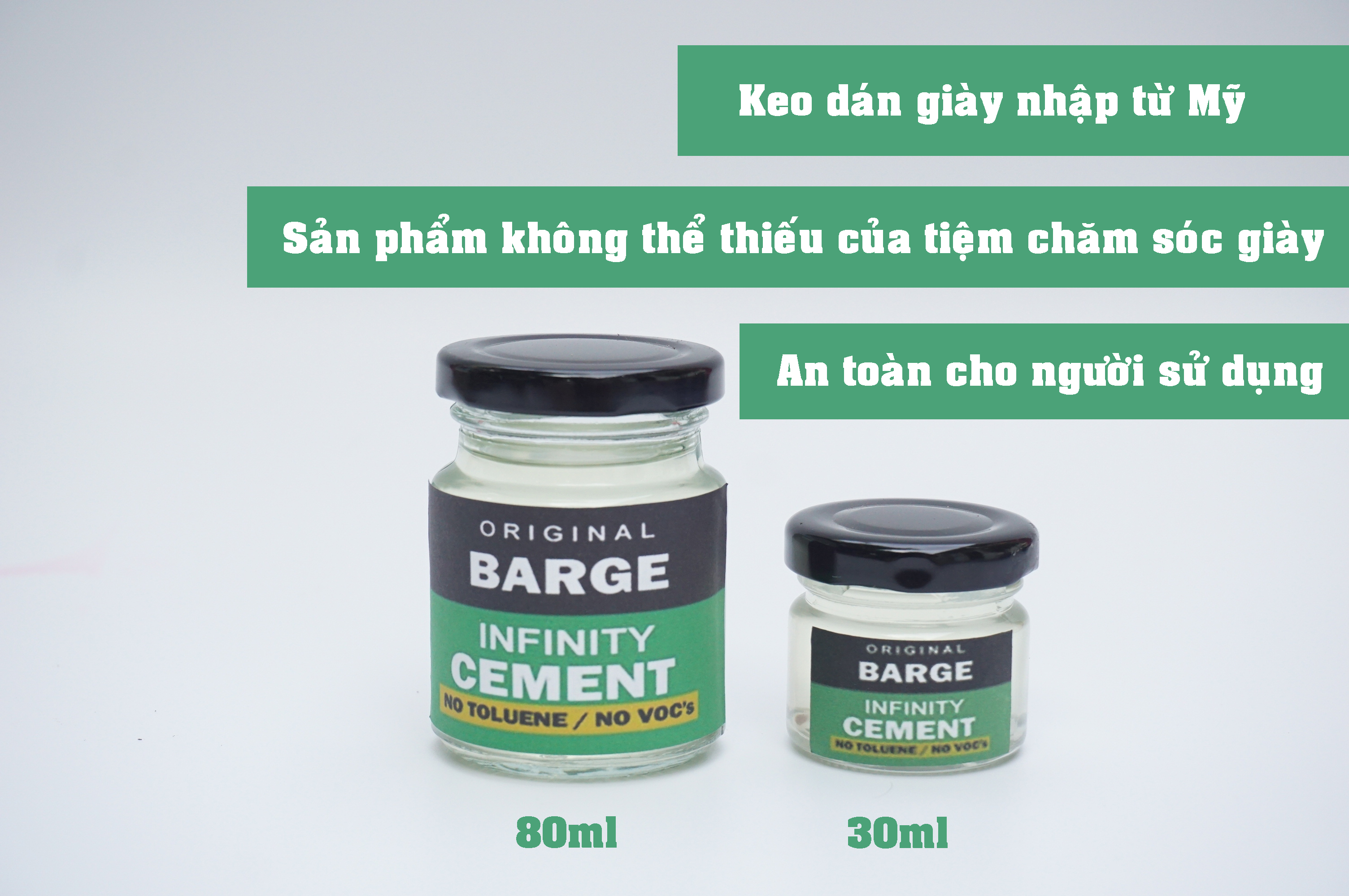 Keo dán giày da, giày thể thao Barge infinity cement siêu chắc