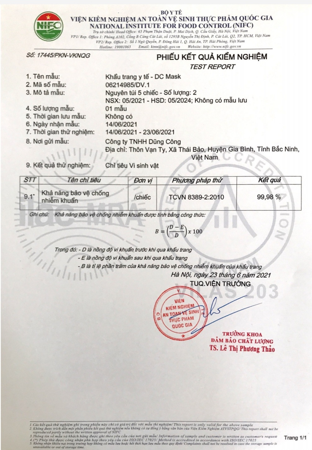 Khẩu trang y tế Kf94 DC Mask (thùng 300 chiếc)