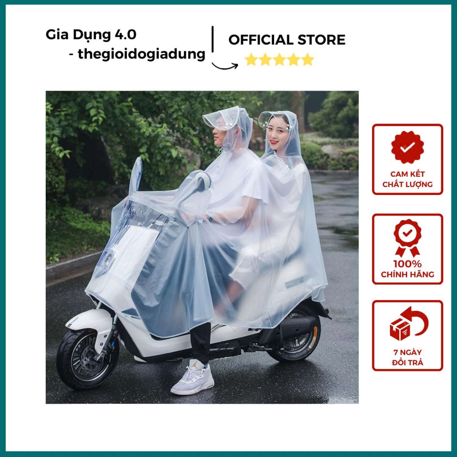 Áo mưa cánh dơi trong suốt
