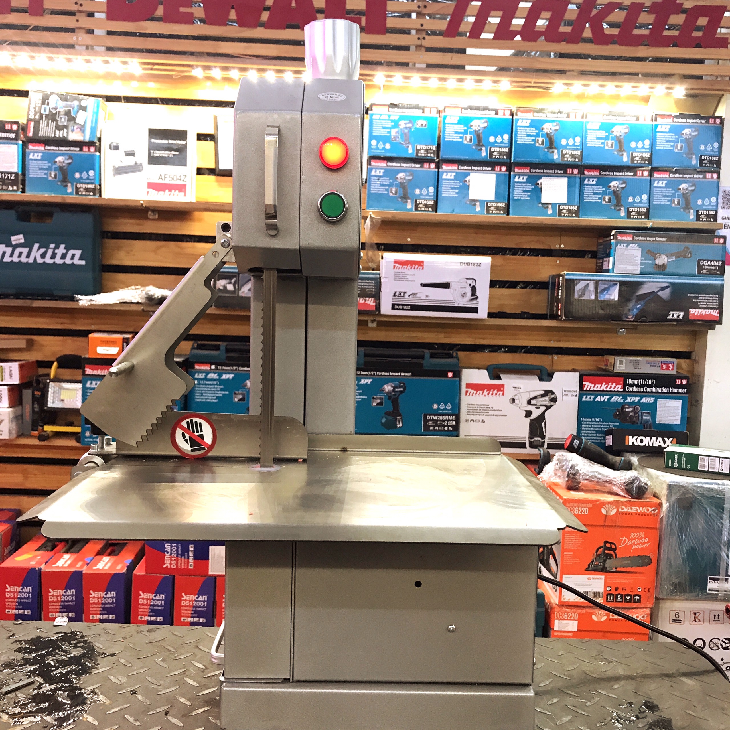 Máy cưa thịt đông lạnh - Máy cưa xương 850w 220v - Máy cắt thịt cá đông lạnh - Máy cưa xương cắt thịt