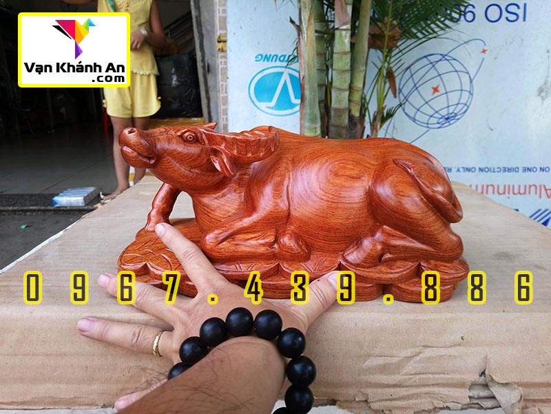 Tượng Trâu Tài Lộc gỗ hương - Tượng Phong Thủy - Trang Trí Nhà Cửa Decor - Quà Tặng Tân Gia - Quà Tặng Ý Nghĩa - Đồ Gỗ Mỹ Nghệ