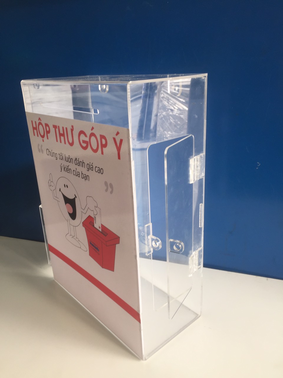 Hộp thư góp ý Bằng mica - mã HT01
