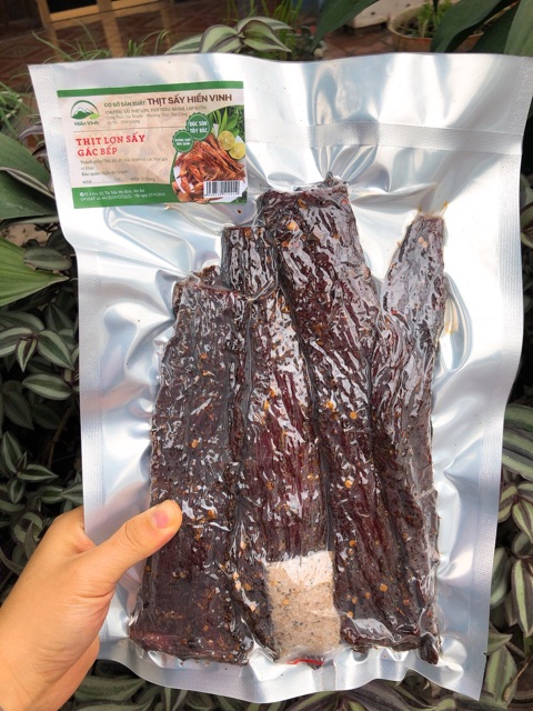 ĐẶC SẢN TÂY BẮC: THỊT LỢN GÁC BẾP 500G ( tặng kèm chẩm chéo)