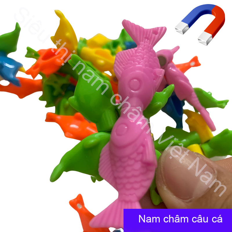 Nam châm câu cá nhiều màu siêu tiện dụng set 5 con