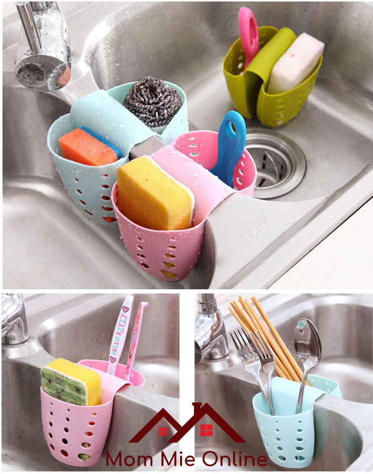 [Xả hàng] Giỏ nhựa dẻo đôi đựng vật dụng rửa chén - B102