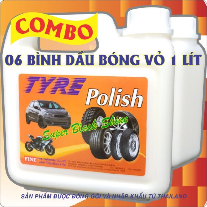 COMBO 6 BÌNH DẦU BÓNG VỎ 1 LÍT