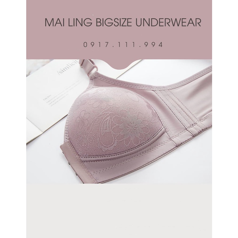(Ảnh Thật) Áo Ngực Cài Trước Bigsize Cúp B |Size 36-44|