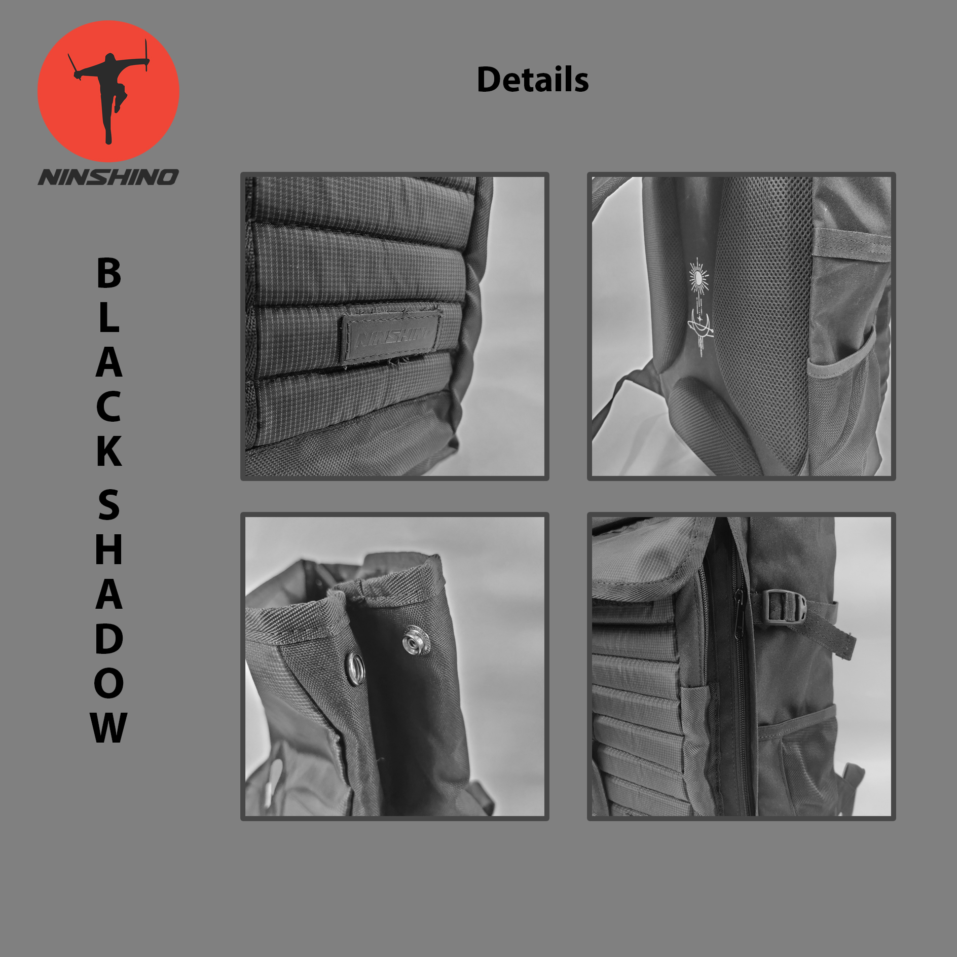 Ninshino Black Shadow Backpack