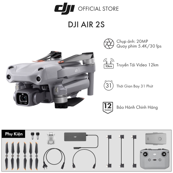 [NEW] Máy quay flycam DJI Air 2S - Hàng chính hãng - Bảo hành 12 tháng mới