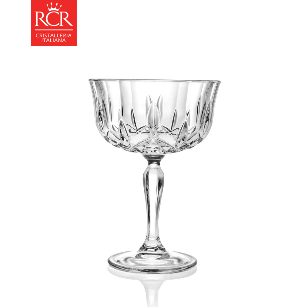 Ly cocktail thuỷ tinh pha lê ý rcr - opera champagne goblet 240 ml
