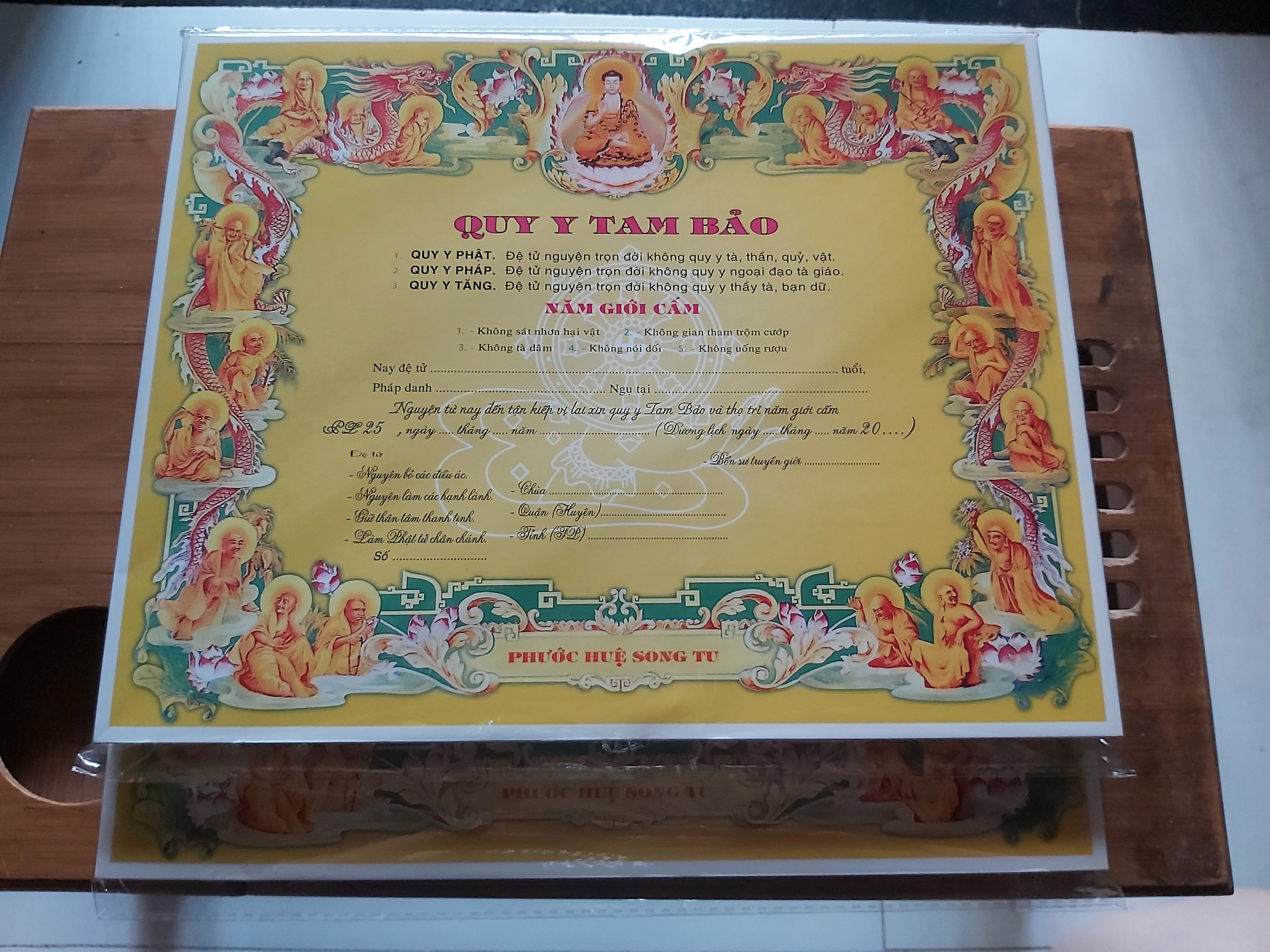 [HCM]Phái Quy y La Hán ( xấp 50 tấm)