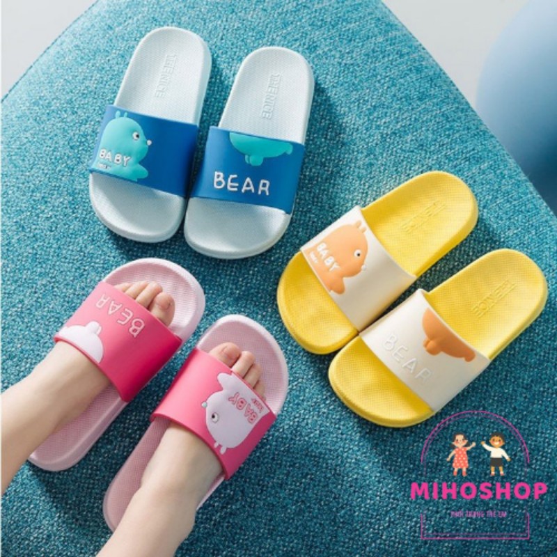 Dép Quai Ngang Mềm Baby Bear Phong Cách Hàn Cho Bé Trai Bé Gái - Shop Miho Shoes