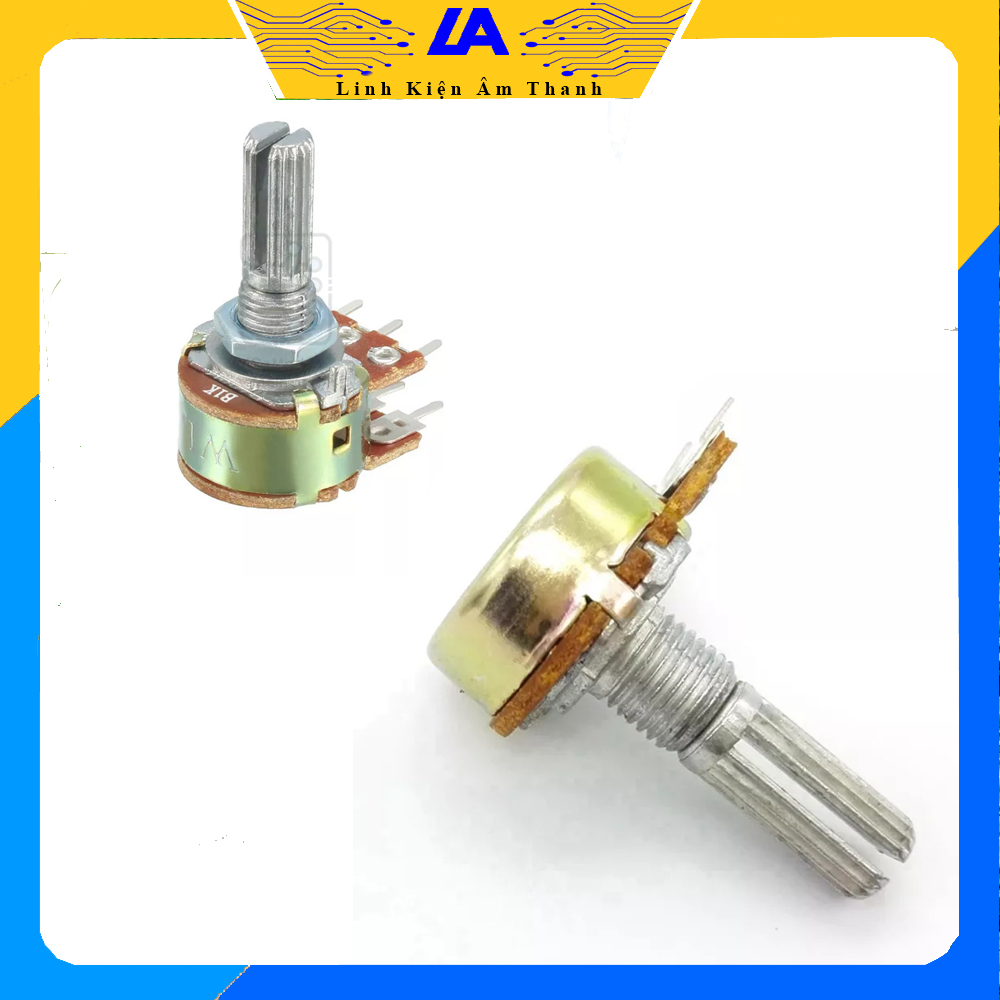 Chiết áp biến trở cán dài 2cm 3 chân 6 chân 10k 50k giá 5 cái