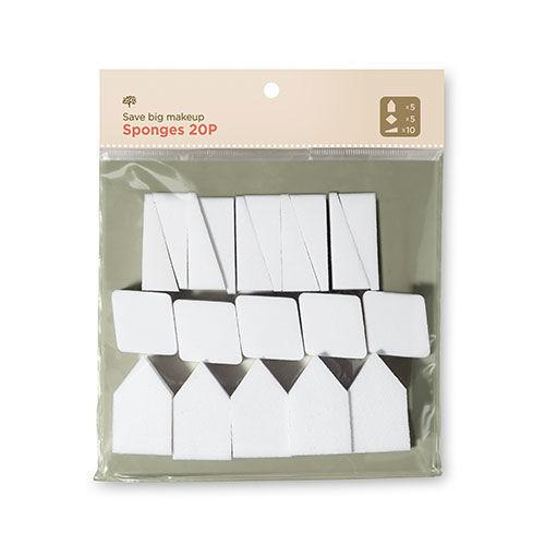 Bộ 20 Bông Mút Đánh Kem Nền The Face Shop Daily Beauty Tools Save Big Makeup Sponges 20P