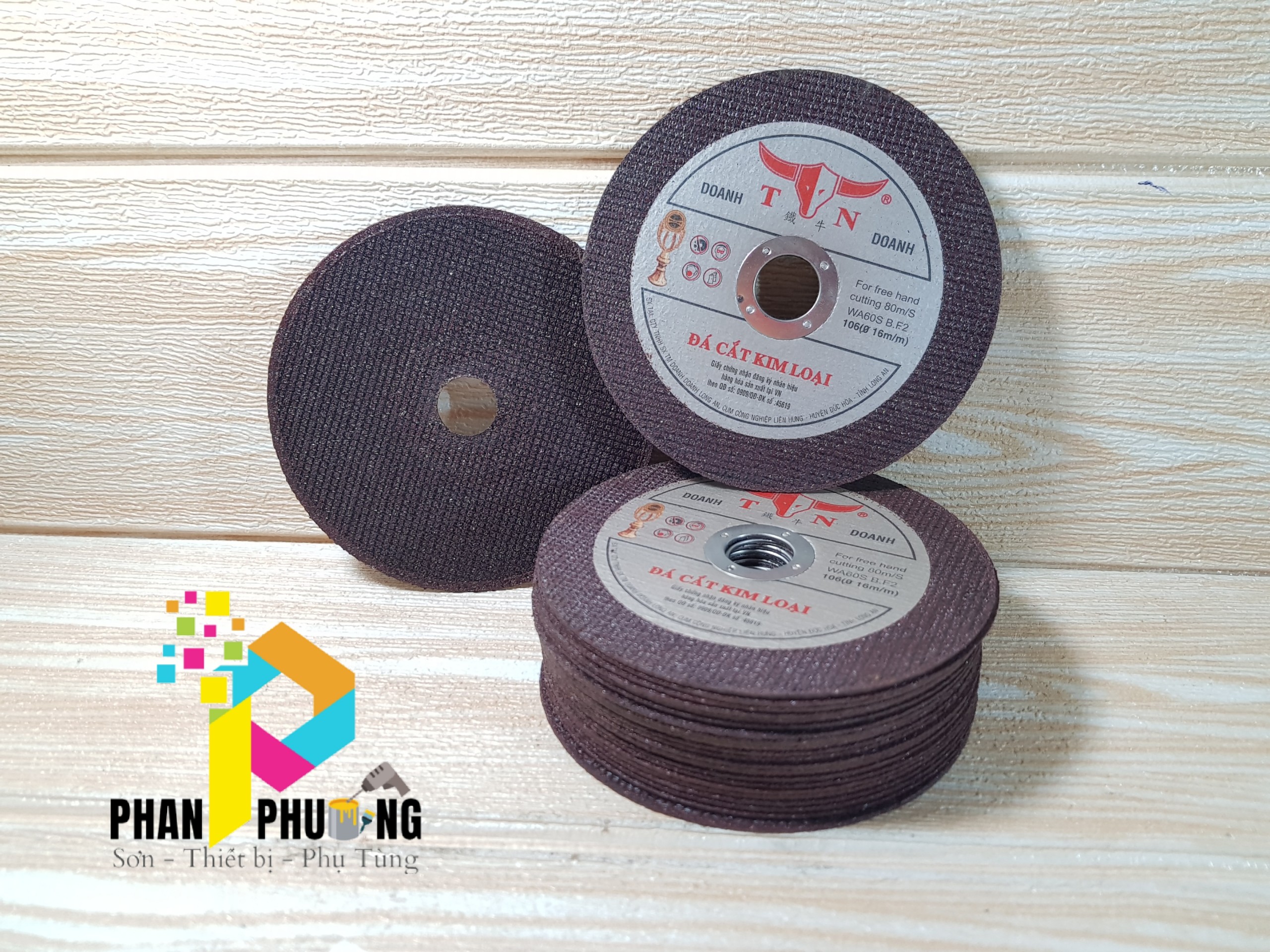 5 miếng đá cắt kim loại đầu trâu tn doanh doanh