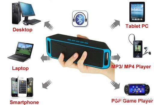 Loa blue tooth xách tay, loa bluetooth thùng mini sc208