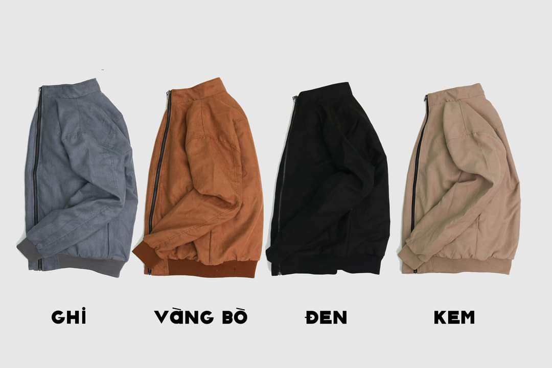 Áo khoác nam Da Lộn lót lông dày dặn toàn thân dáng ôm Menswear
