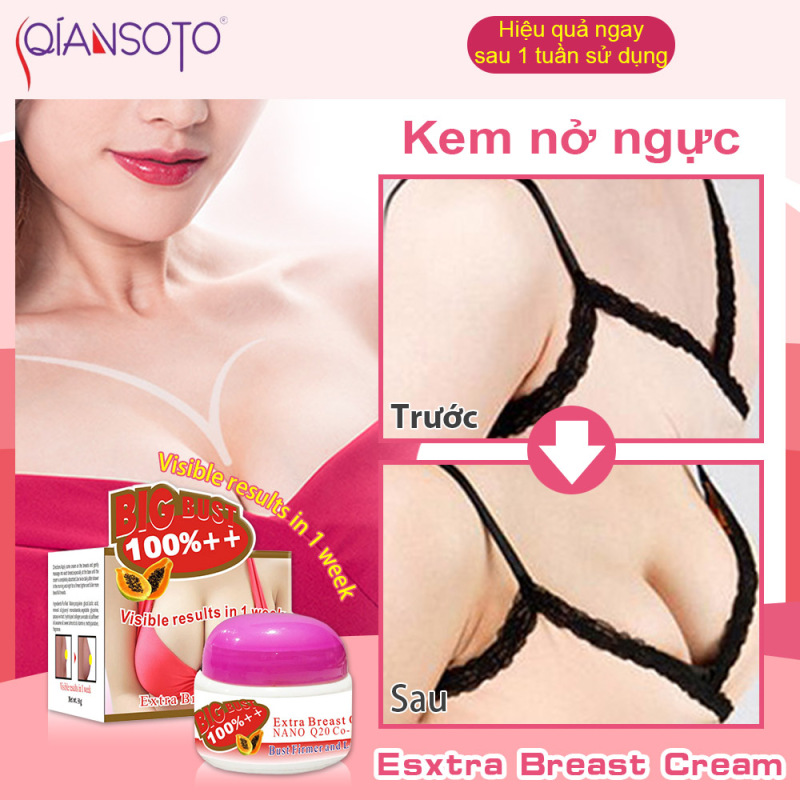 QIANSOTO Kem Nở Ngực Tăng Ngực Làm Săn Chắc Tăng Vòng 1 Hiệu Quả Enhancement Breast Cream Upsize cao cấp