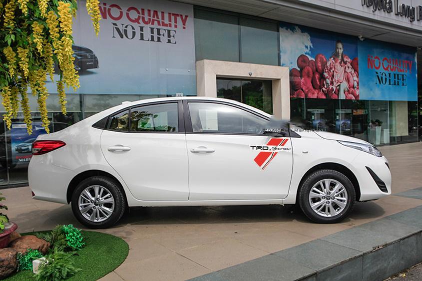 [HCM]Tem dán cửa xe ô tô TRD sportivo (đỏ)