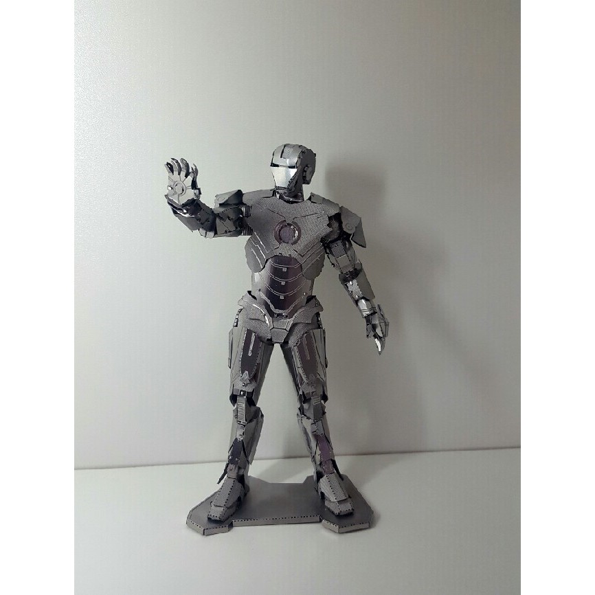 Mô hình 3D kim loại lắp ráp Iron Man Bạc [Chưa lắp]