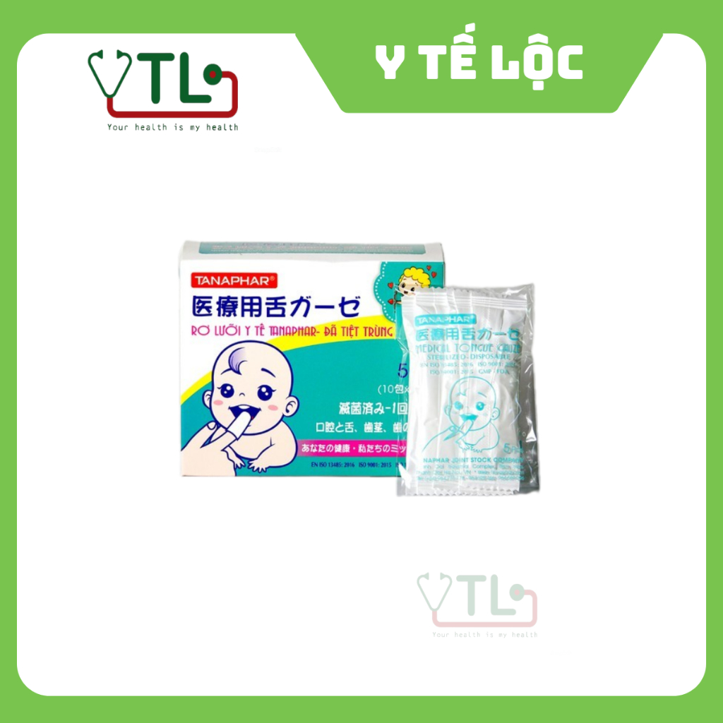 Gạc rơ lưỡi y tế trẻ em TANAPHAR