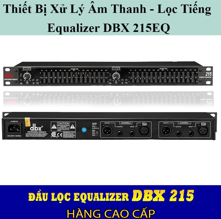 Máy Lọc Tiếng Hát Karaoke , Bộ Xử Lý Âm Thanh Chuyên Nghiệp Equalizer DBX 215EQ Và DBX 231 – 2 Kênh Lọc Cực Sạch Không Hề Có Tạp Âm, Không Rè Rẹt, Không Bể Tiếng, Phù Hợp Với Mọi Dàn Âm Thanh, Bass Chắc Mạnh Mẽ Có Lực Và Đầy Tiếng.