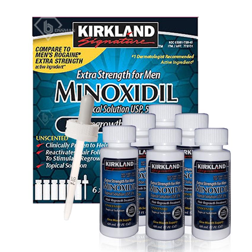 [HCM]KIRKLAND SIGNATURE 5% MINOXIDIL HỖ TRỢ MỌC RÂU VÀ TÓC FULL BOX HỘP 6 THÁNG