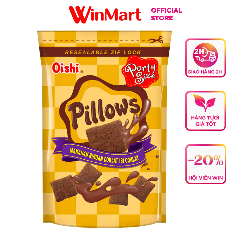 - oishi snack nhân scl pillows gói 95/85g