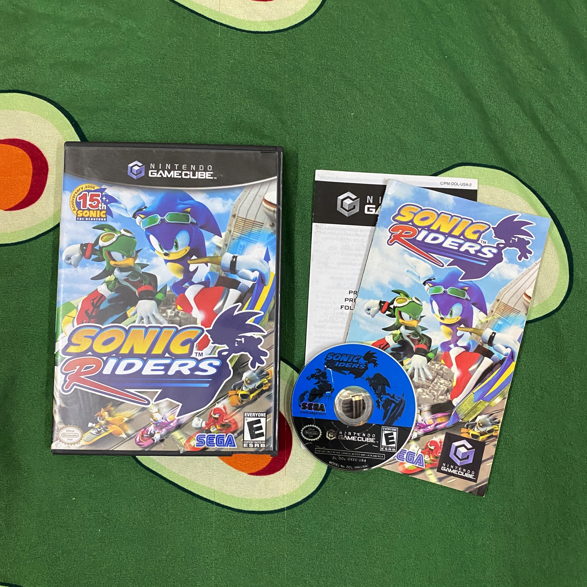 Đĩa game Sonic Riders Gamecube hệ US