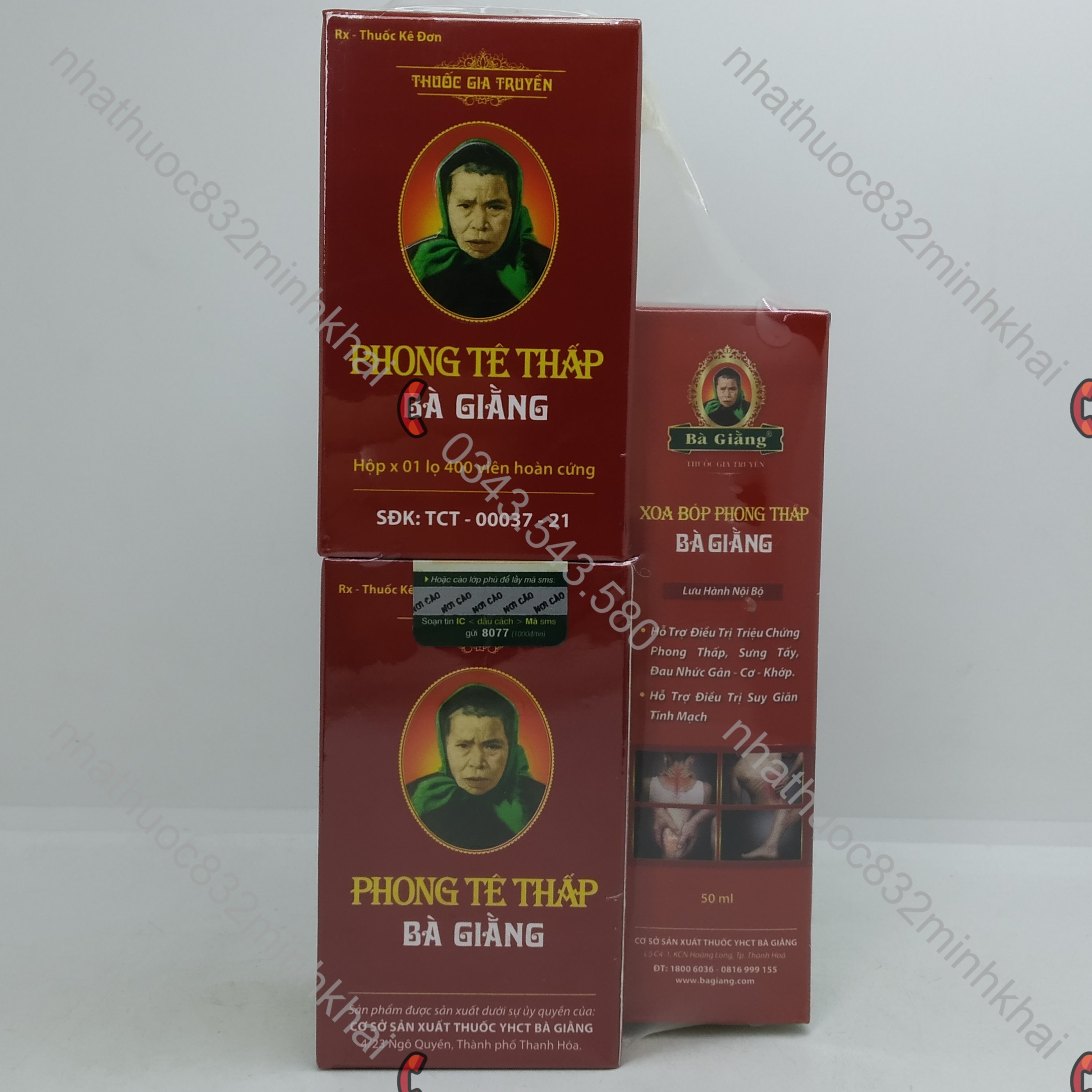 Xịt xoa bóp phong thấp Bà Giằng chai 50ml