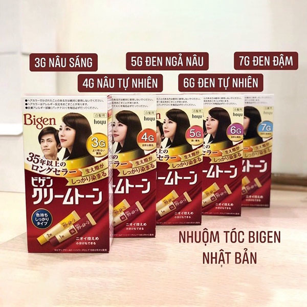 Nhuộm tóc phủ bạc Bigen