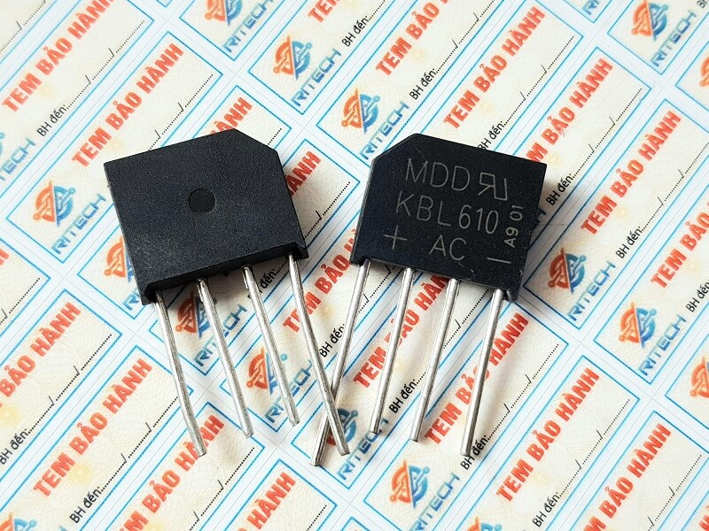 Combo 5 chiếc diode cầu kbl610 6a 1000v