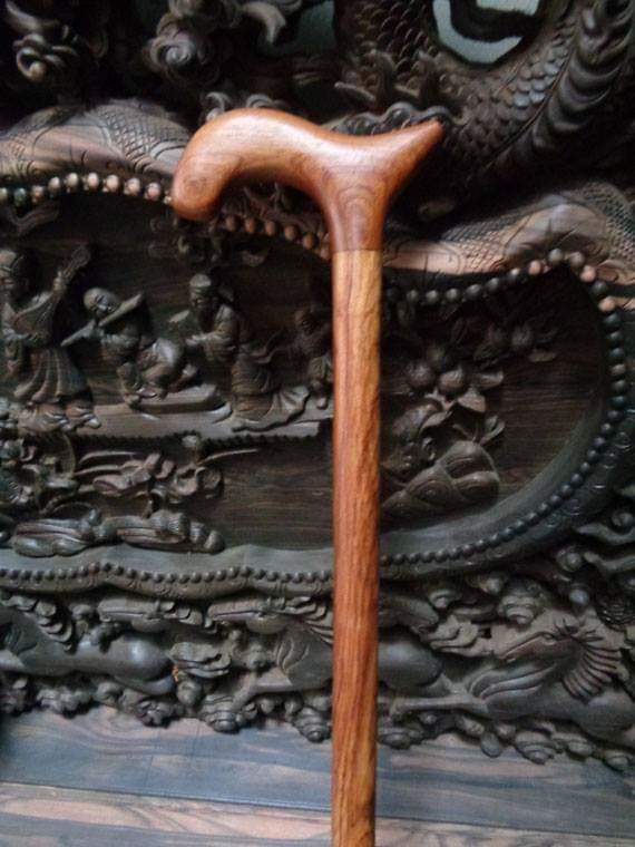 Wooden stick for the old