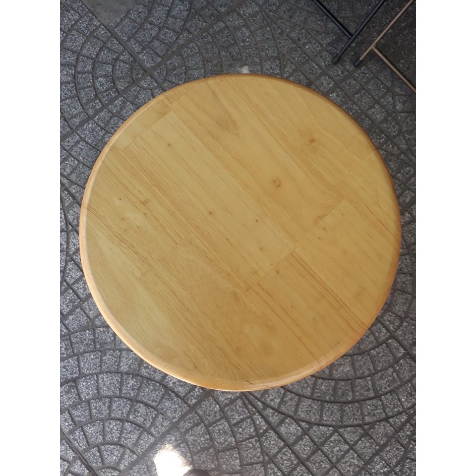 [HCM]Ghế đôn gỗ cao su cao 60cm