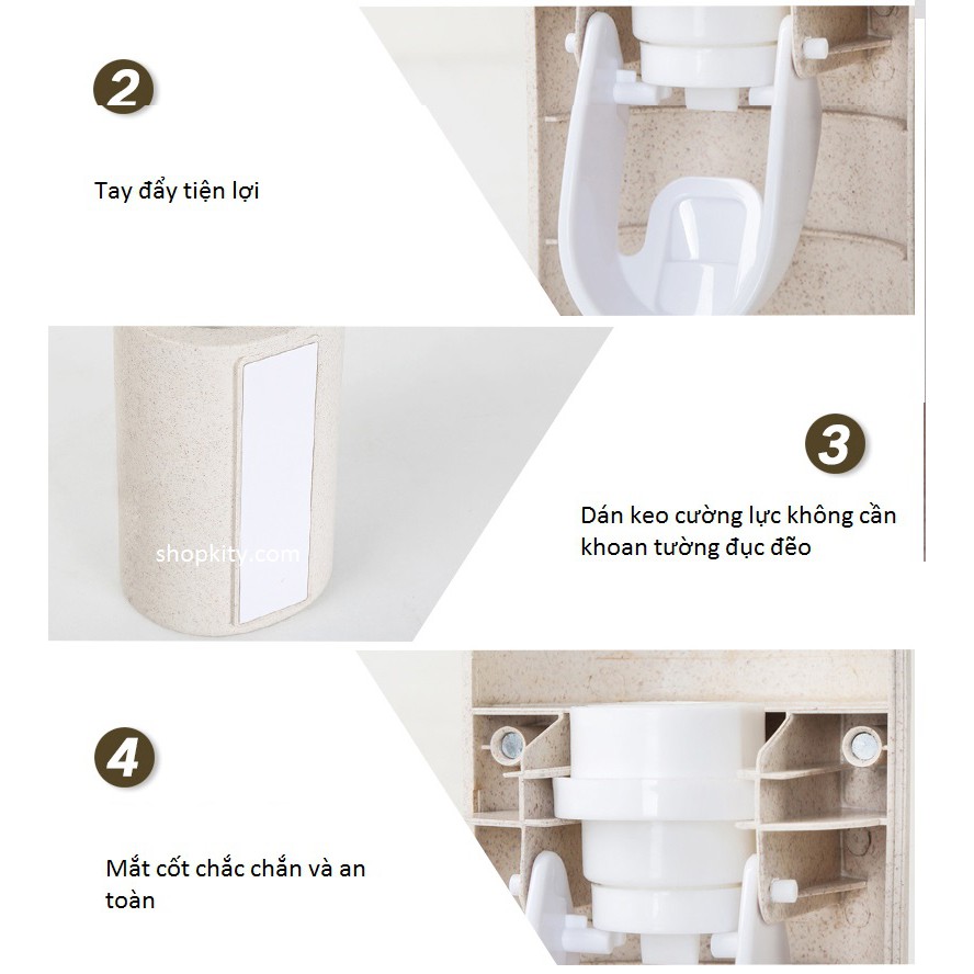 Dụng Cụ Lấy Kem Đánh Răng Tự Động Ecoco, Dụng Cụ Nhả Kem Ecoco 1703