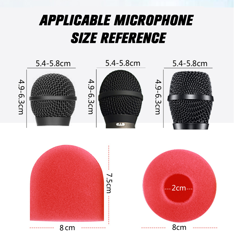 RAYHAYES Vỏ micrô Nắp micrô khử tiếng ồn