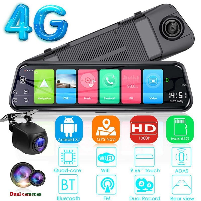 [HCM]Camera hành trình gương PHISUNG Z55 RAM 2GB
