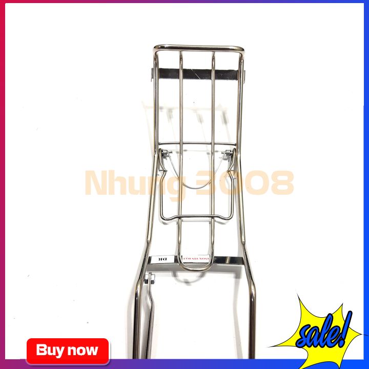 Baga giữa Inox  Gắn xe máy Dream 2 loại (8li, 10li)