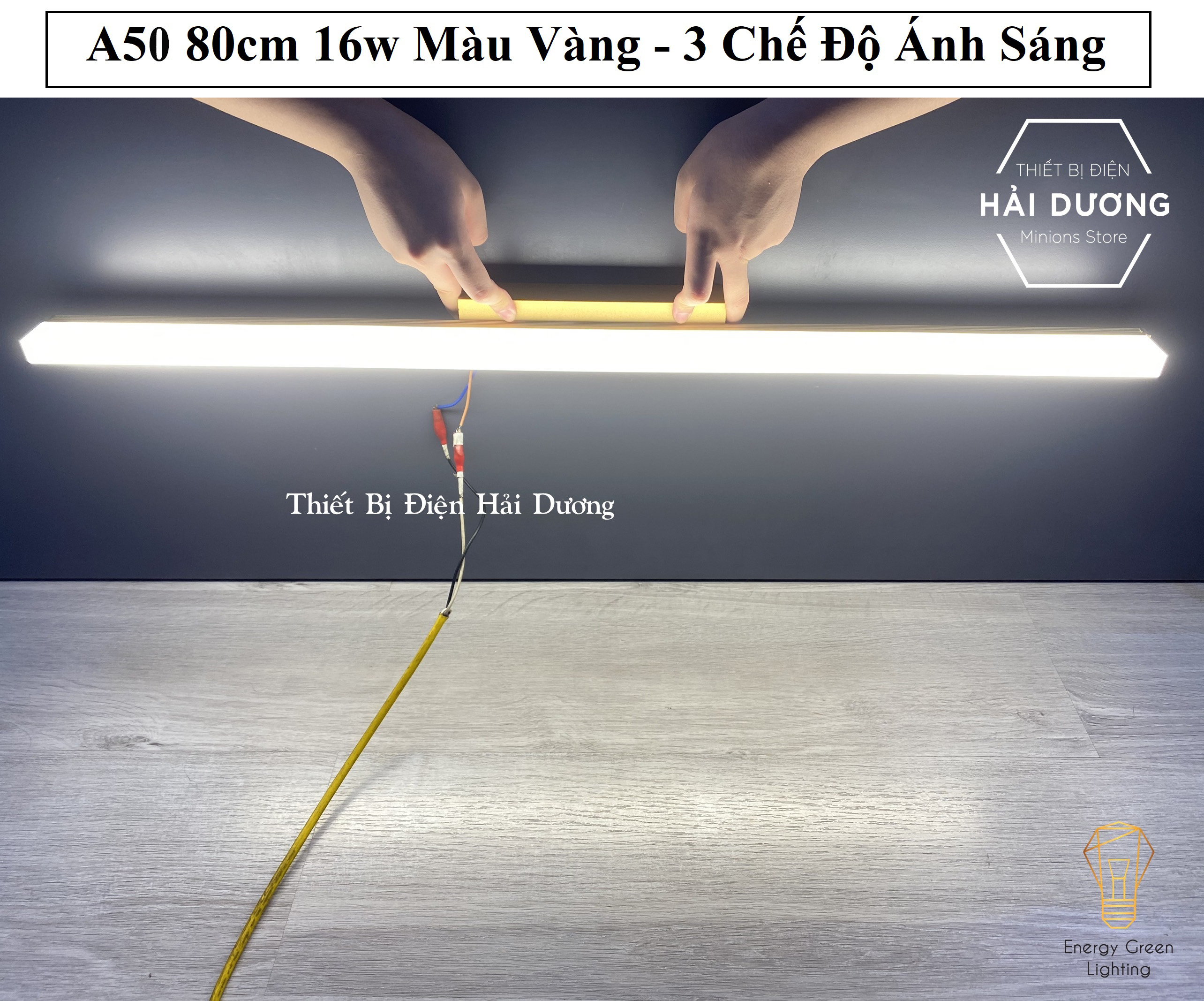 Đèn soi tranh- đèn rọi gương led model a50 80cm 16w - 3 chế độ ánh sáng - bảo hành 1 năm
